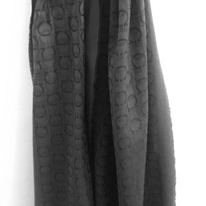 Salvatore Ferragamo Charcoal Gancini logo scarf